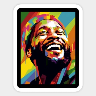 Marvin Gaye Smile Sticker